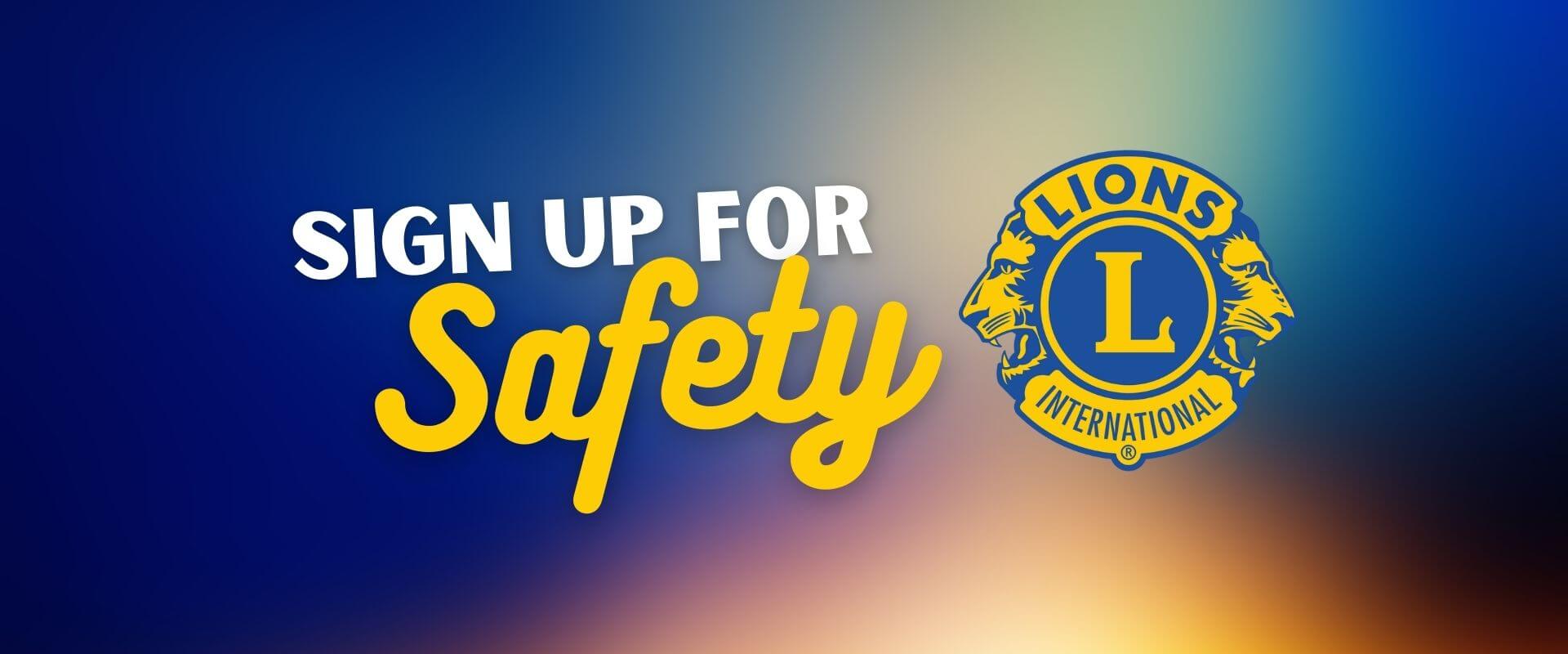 “Sign Up for Safety” Campaign Launched by PCSP Lions Club and Town of